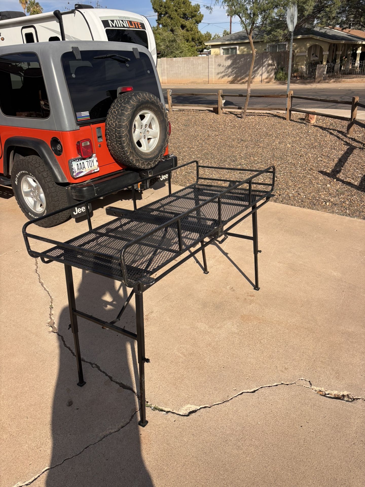 Jeep/truck Cargo Carrier /camping Table.