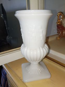 Imperial 8" Glass Vase W/ Dancing Nude Nymps