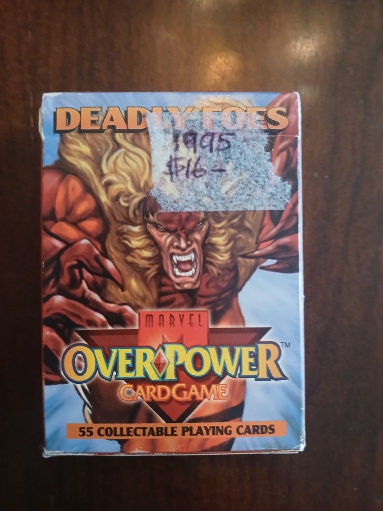 1995 Marvel Deadley Over Power Cardgame 