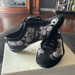 Black And gray Coach 