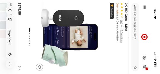 Owlet sock & Camera Set