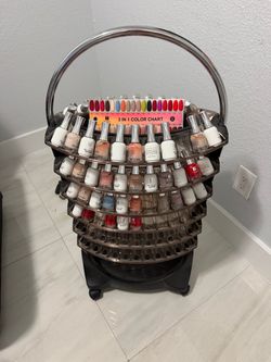 Carrito para pintura de uñas