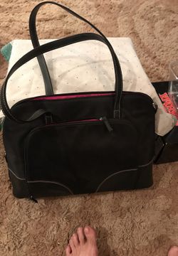 Black zippered bag