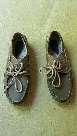 Bass Boat Loafers Hook Moc Toe Brown Leather Lace Up Slip On Mens Shoes Size 10M