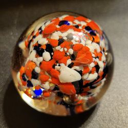 Vintage Glass Paperweight Bubble 