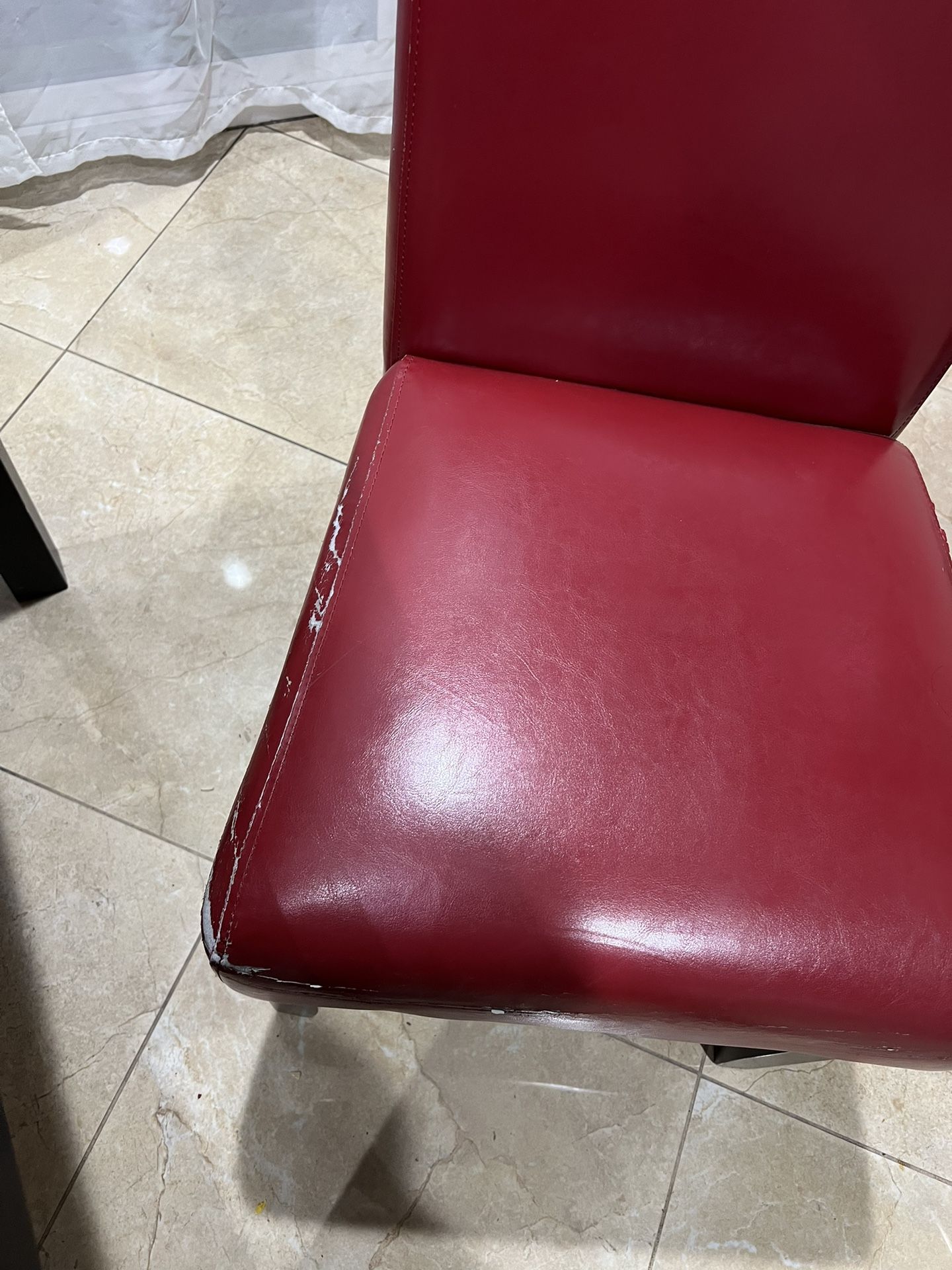 Dinning Set Black Table & Red Chairs for Sale in Temple City, CA