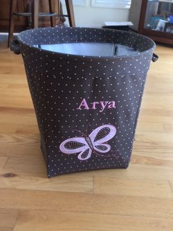 Potter Barn Storage Bin, Collectible Card Albums