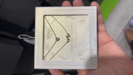 Gold necklace target brand Wifey double stack style