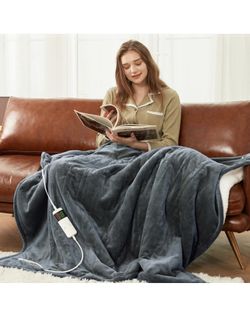 Electric Heated Throw Blanket 50 x 62 Heating Blanket Thick