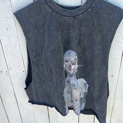 Hip Hop Robot Graphic Shirt Men tank top