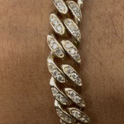 Bust Down 14k Gold Bracelet 