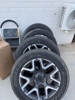 2025 Ram 1500 Laramie OEM 20” Wheels & Tires – Set of 4