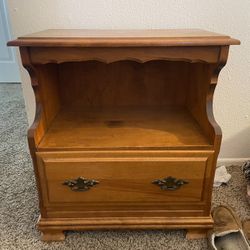 Vintage Dresser Drawers, Two End Tables.