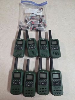 Lots of 8 ozark walkie talkies. $20 each pair. Working and comes with new batteries