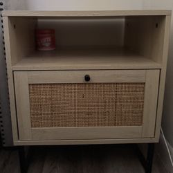 Nathan James Mina Rattan Wood End Side Accent Table (2)