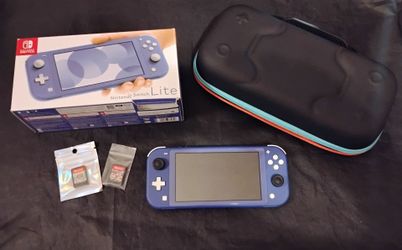 Nintendo Switch lite 32GB like new w/Case and games and Box and charger