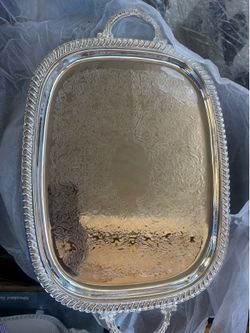 Silverplated floral try new