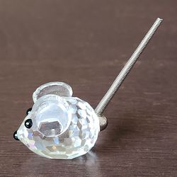 Retired Mouse With Metal Spring Tail Figurine