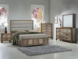 4 PCS QUEEN SIZE BEDROOM SET (BRAND NEW)(((MATTRESS NOT INCLUDED)))