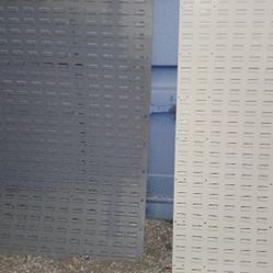 Louverd Wall Panels For Hanging Plastic Bins