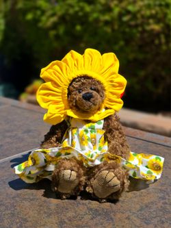 Ty Attic Treasures Susannah the Sunflower Bear Plush with Tags