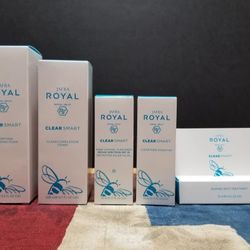 Jafra Royal Clear Smart Clarifying Cleansing Foam, Clear Complexion Toner, Shine Control Sunscreen Broad Spectrum SPF 25, Clear Pore Hydrator and Blem