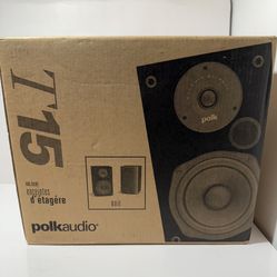 Polk Audio T15 Bookshelf Speakers (Set of 2) 100-Watt Home Theater Open Box