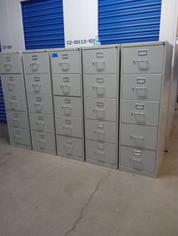 Legal size metal file cabinet with key 18 inches wide