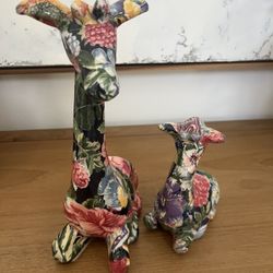 Vintage Patchwork Giraffes 
