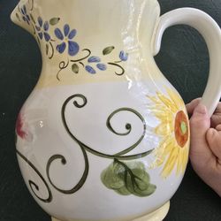 Sunflower Pitcher