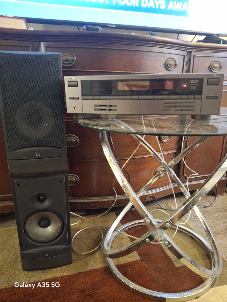 JVC RECEIVER Infinity speakers.(CLEARLAKE AREA)