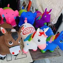 Kids Riding Bouncing Animals $12 Each With Lights And Music 