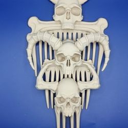 Demon Skull Hair Combs