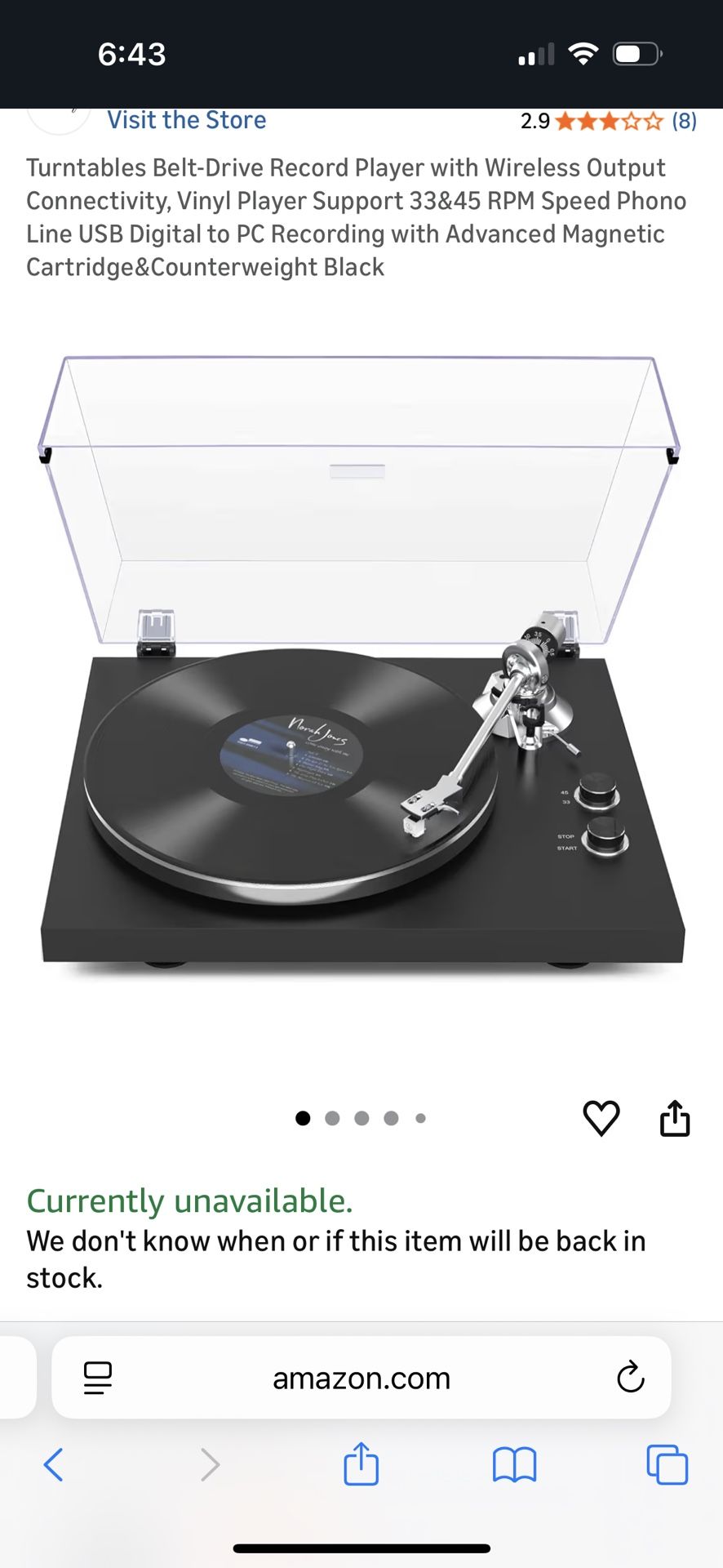 Record Player And Stand