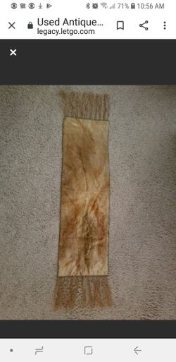 Antique Crushed Velvet Table Runner Scarf