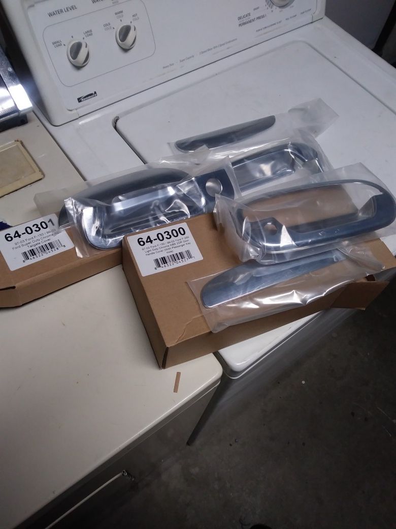 Chrome door handle covers