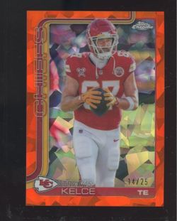 Travis Kelce Topps Sapphire Orange /25