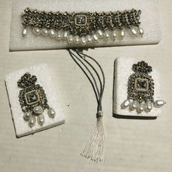 Stunning Chocker with Matching Earrings