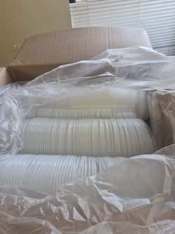 Bulk Clear Plastic Disposable Lids