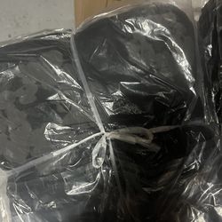 Black on Black Denim Tear Hoodies