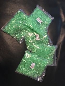 Clear apple green gems 4.5mm 1000 pcs