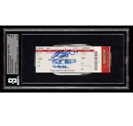 CJ Abrams Signed Padres MLB Debut Game Ticket Inscribed "MLB Debut 4-8-22" (BAS | Autograph Graded 10)