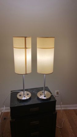 Two lamps for both $15