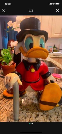 Scrooge McDuck Large Ceramic Figurine