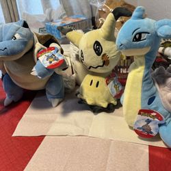 Brand New Pokemon Plush And Baby Yoda 