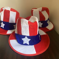 Patriotic Holiday hats (qty 3)