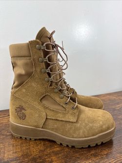 McRae USMC Combat Boots Men’s 8W Hot Weather Vibram Sole Military Issued EGA