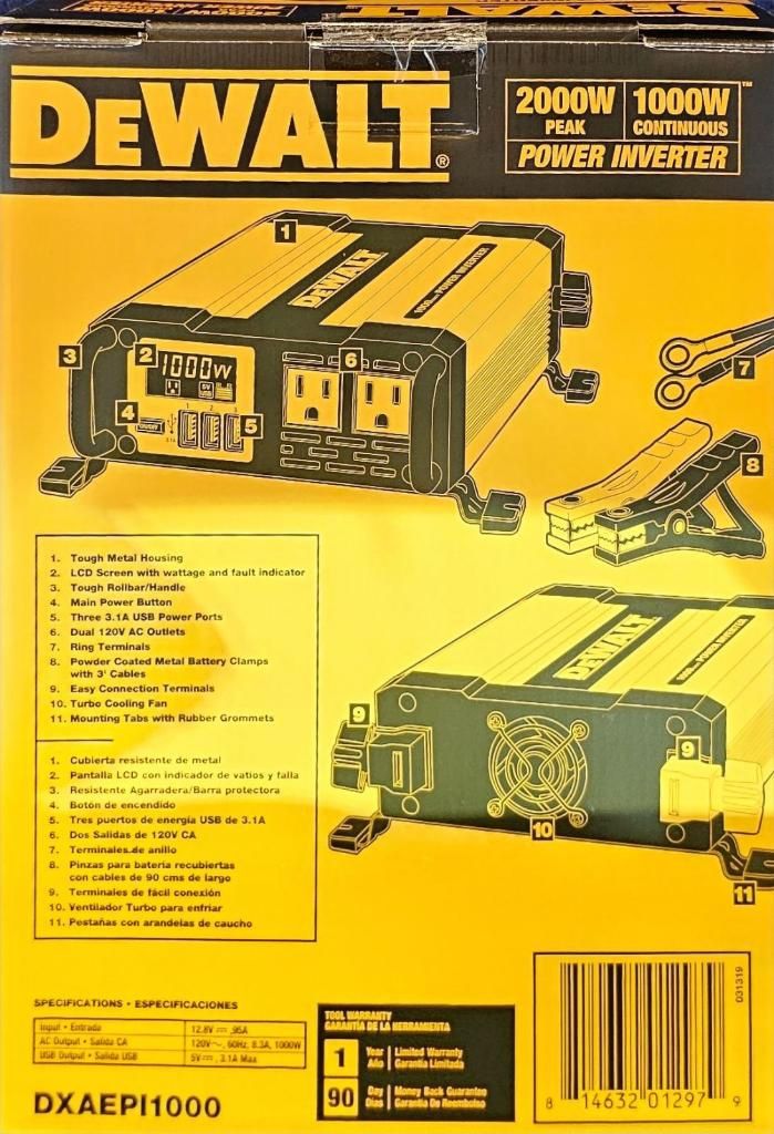 DeWalt Power Inverter 1000W for Sale in Bell Gardens, CA OfferUp