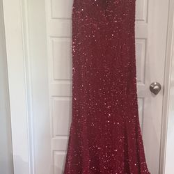 Hot Pink Prom Dress- Size: 2XL