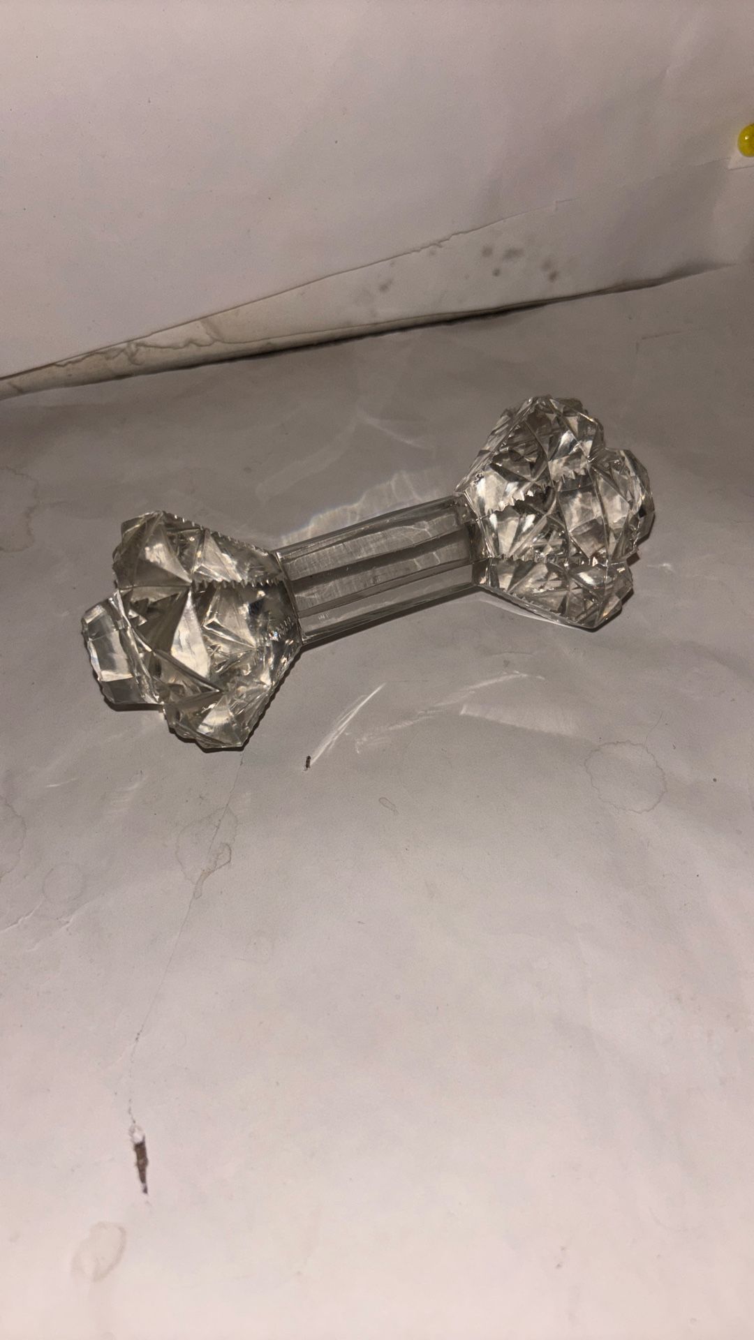 Vintage Antique Crystal Knife Rest